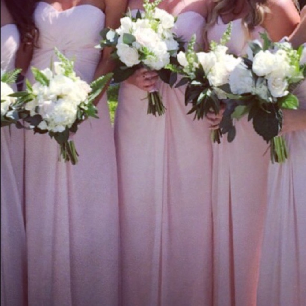 Blush bridesmaid dress, worn once!